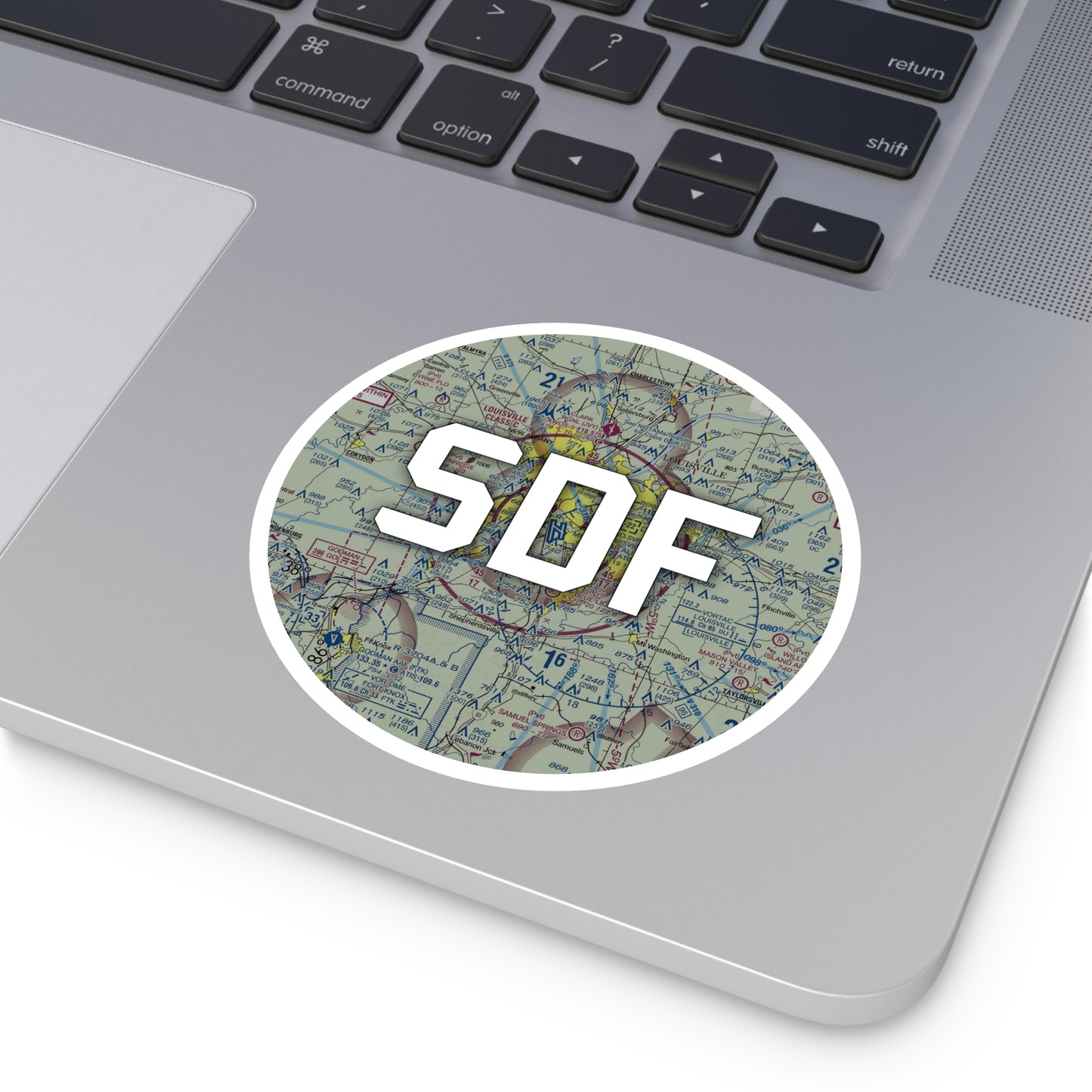 SDF Round Sticker | Louisville Muhammad Ali International Airport Sticker