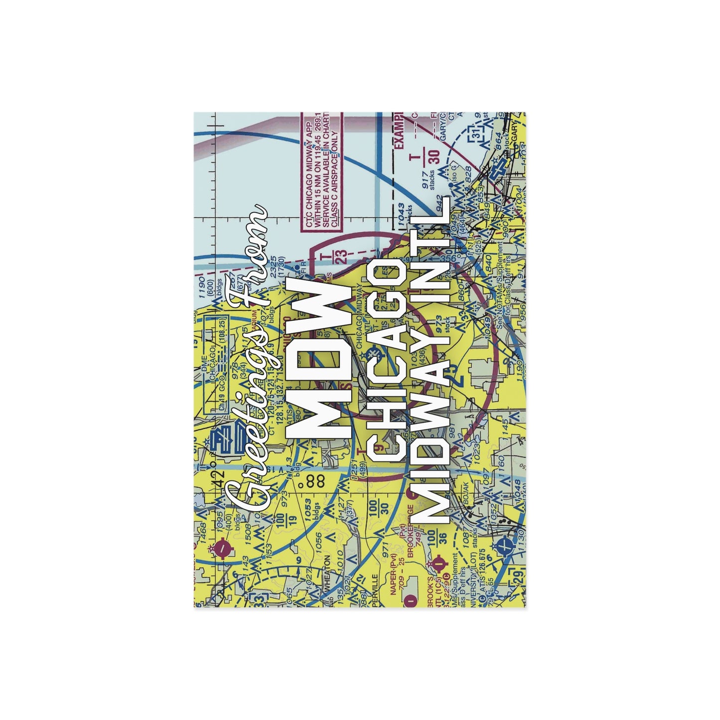 MDW Postcard | Chicago Midway International Airport Card
