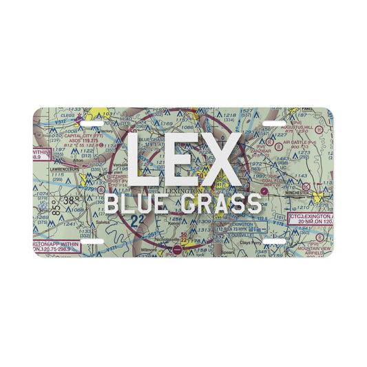 LEX Vanity Plate | Blue Grass Airport Vanity Plate