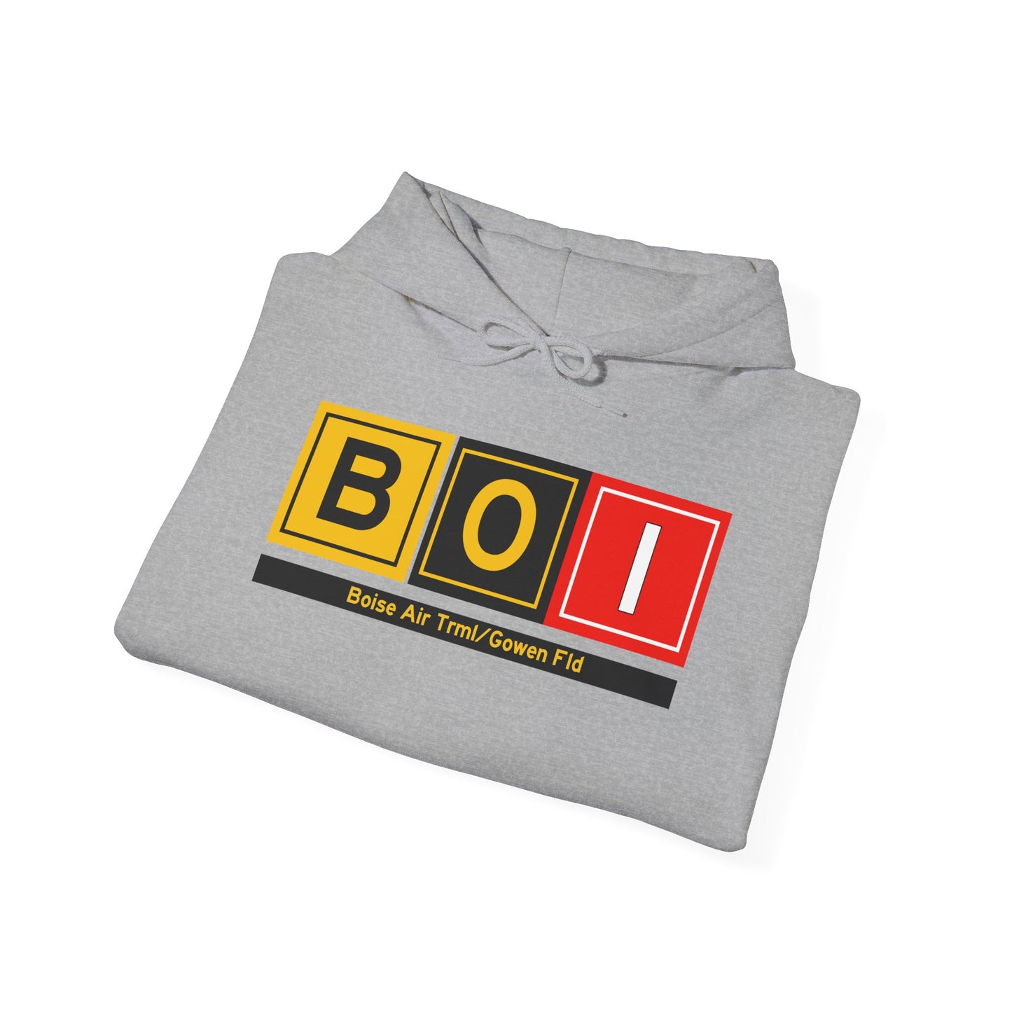 BOI Taxiway Hoodie w/ Airport Name | Boise Air Trml/Gowen Field Airport Hoodie