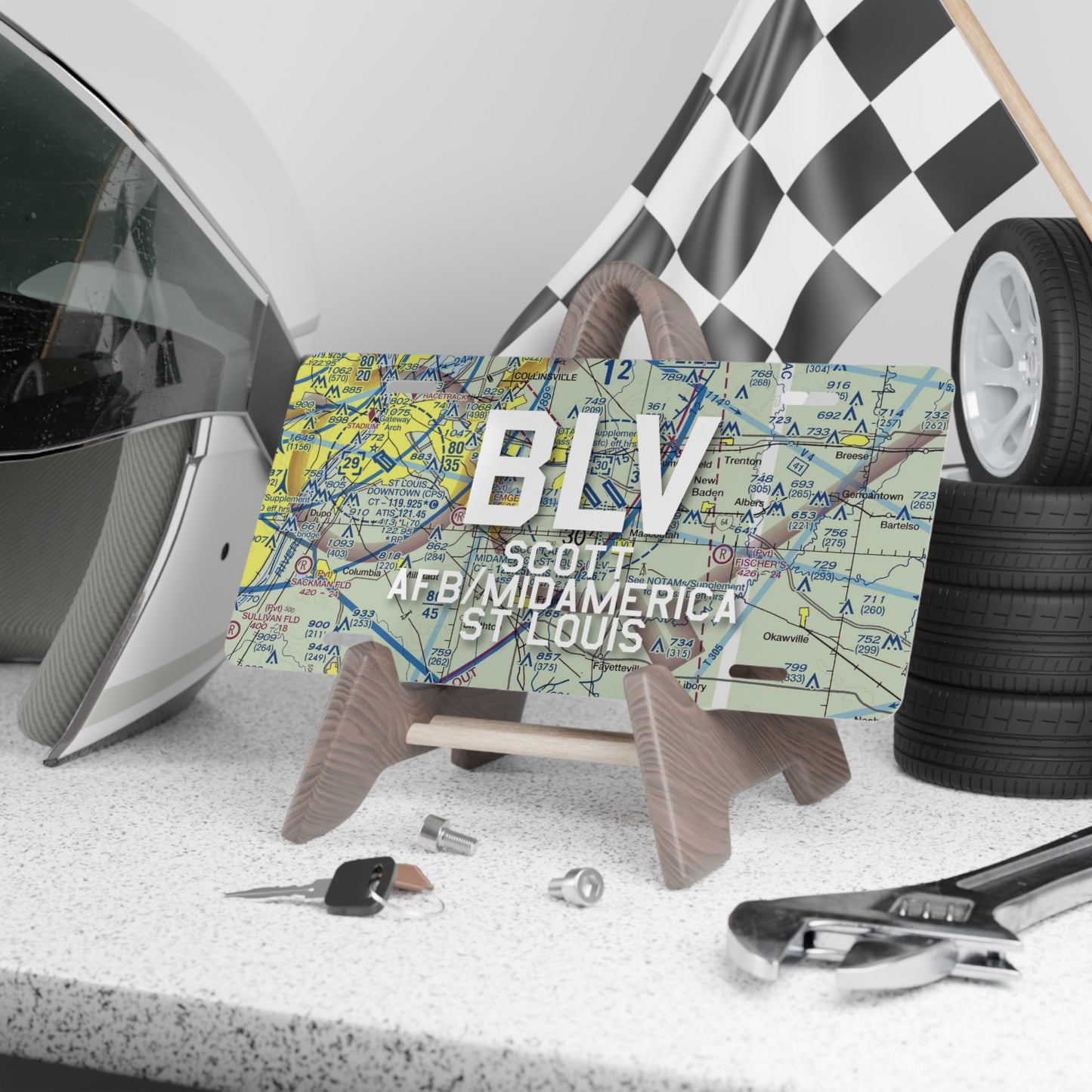 BLV Vanity Plate | Scott AFB/Midamerica St Louis Airport Vanity Plate