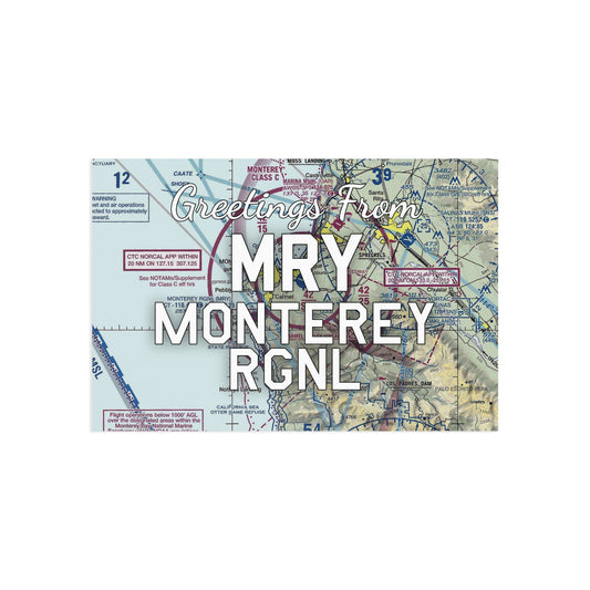 MRY Postcard | Monterey Regional Airport Card