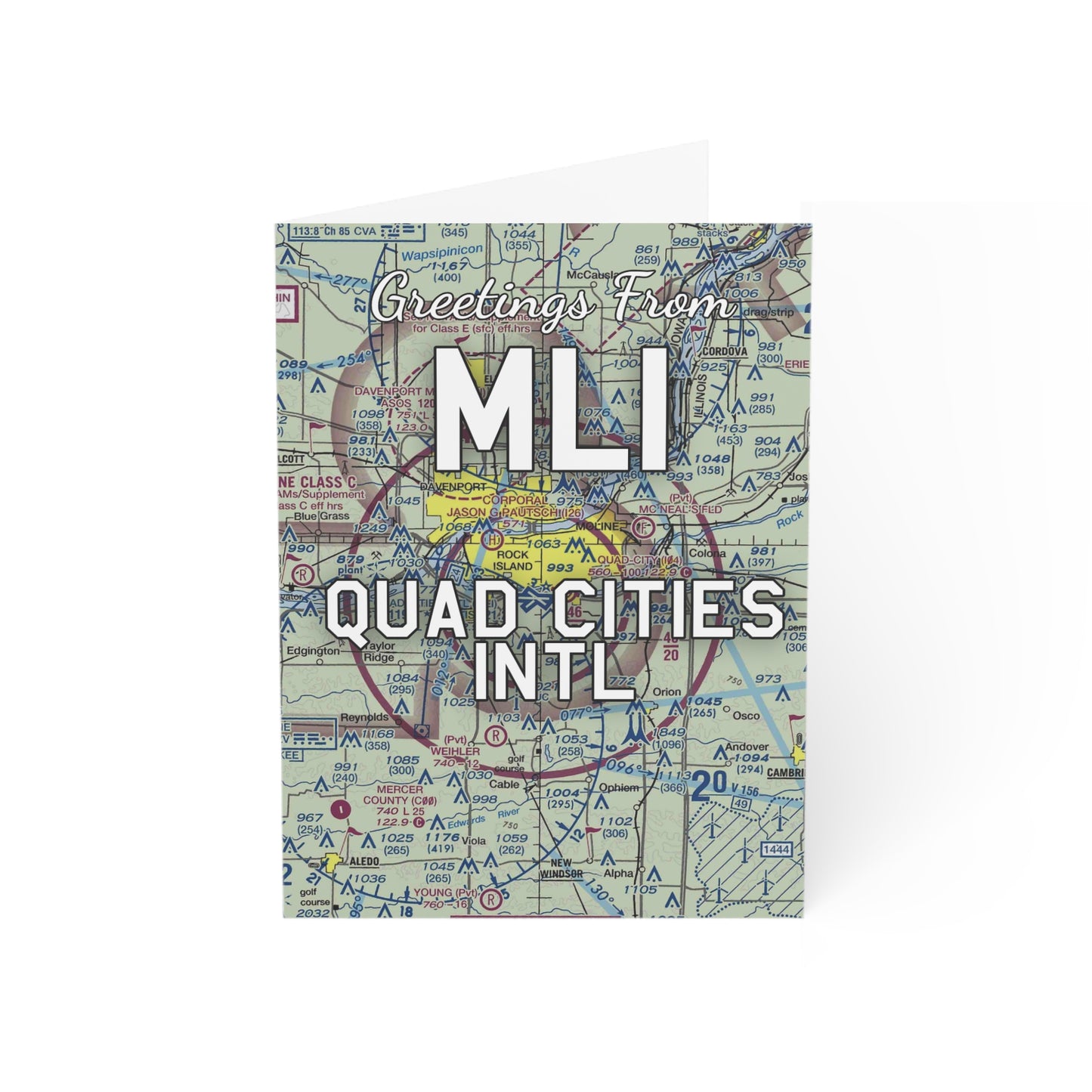 MLI Greeting Cards | Quad Cities International Airport Cards
