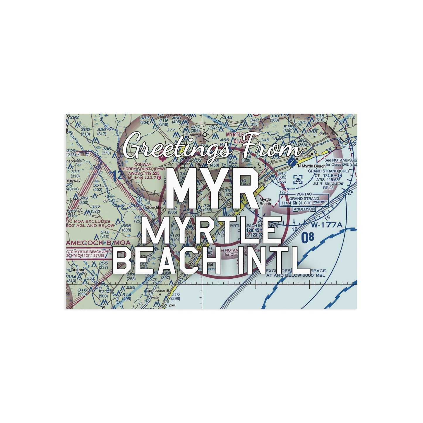 MYR Postcard | Myrtle Beach International Airport Card