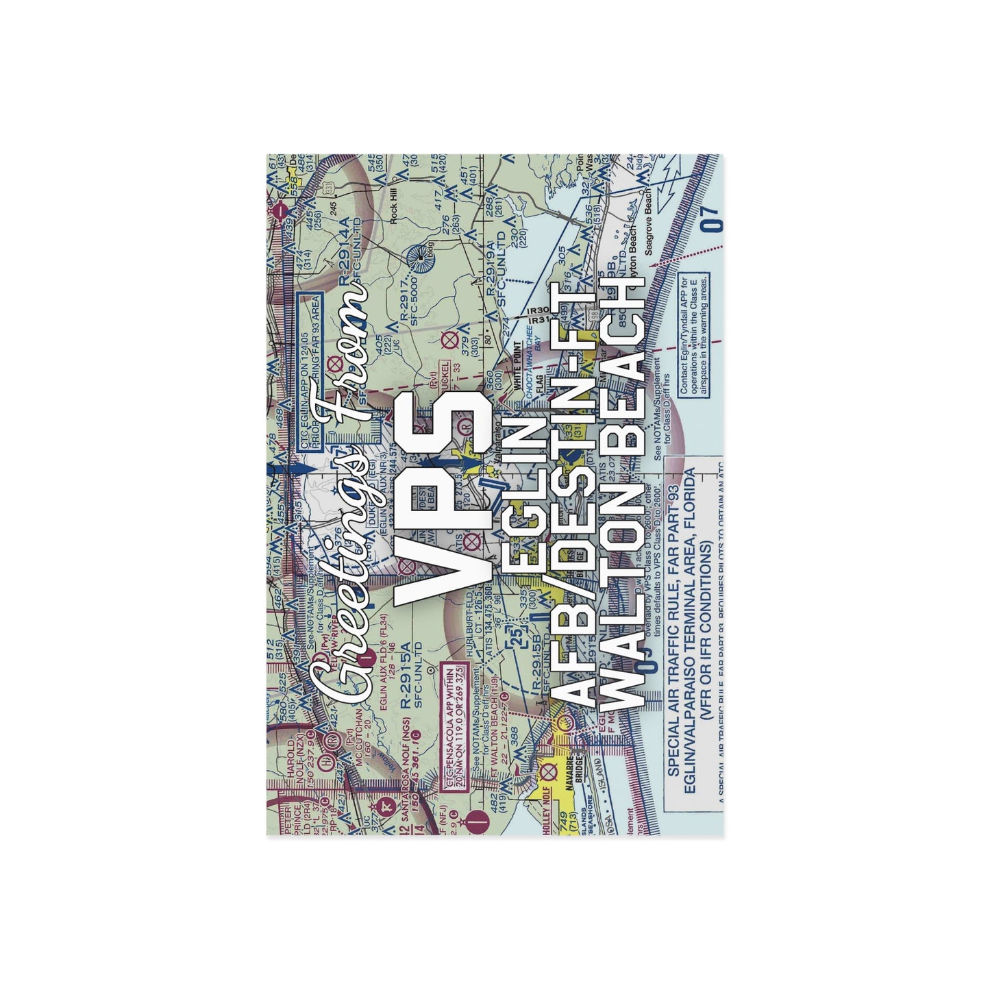 VPS Postcard | Eglin AFB/Destin-Ft Walton Beach Airport Card