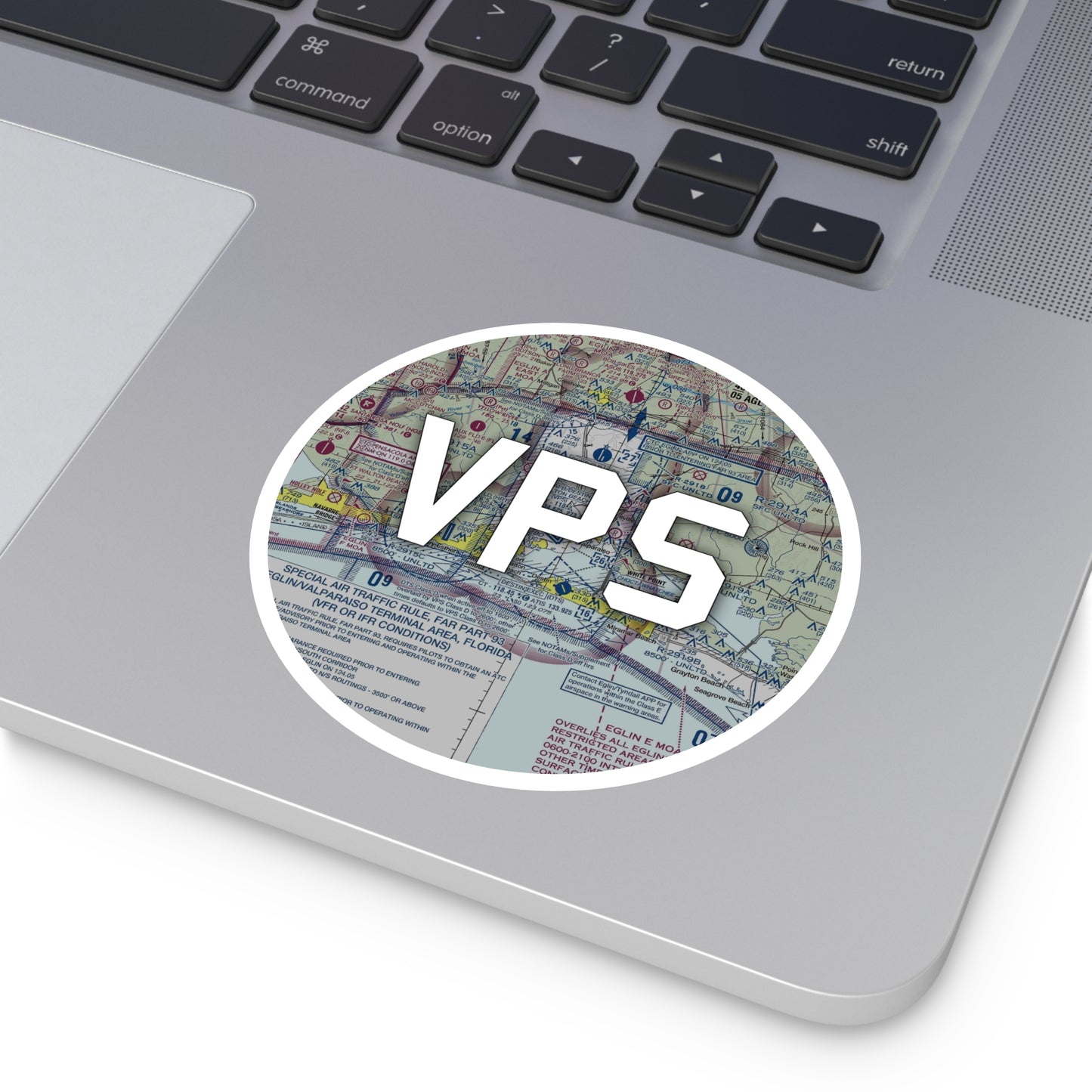 VPS Round Sticker | Eglin AFB/Destin-Ft Walton Beach Airport Sticker