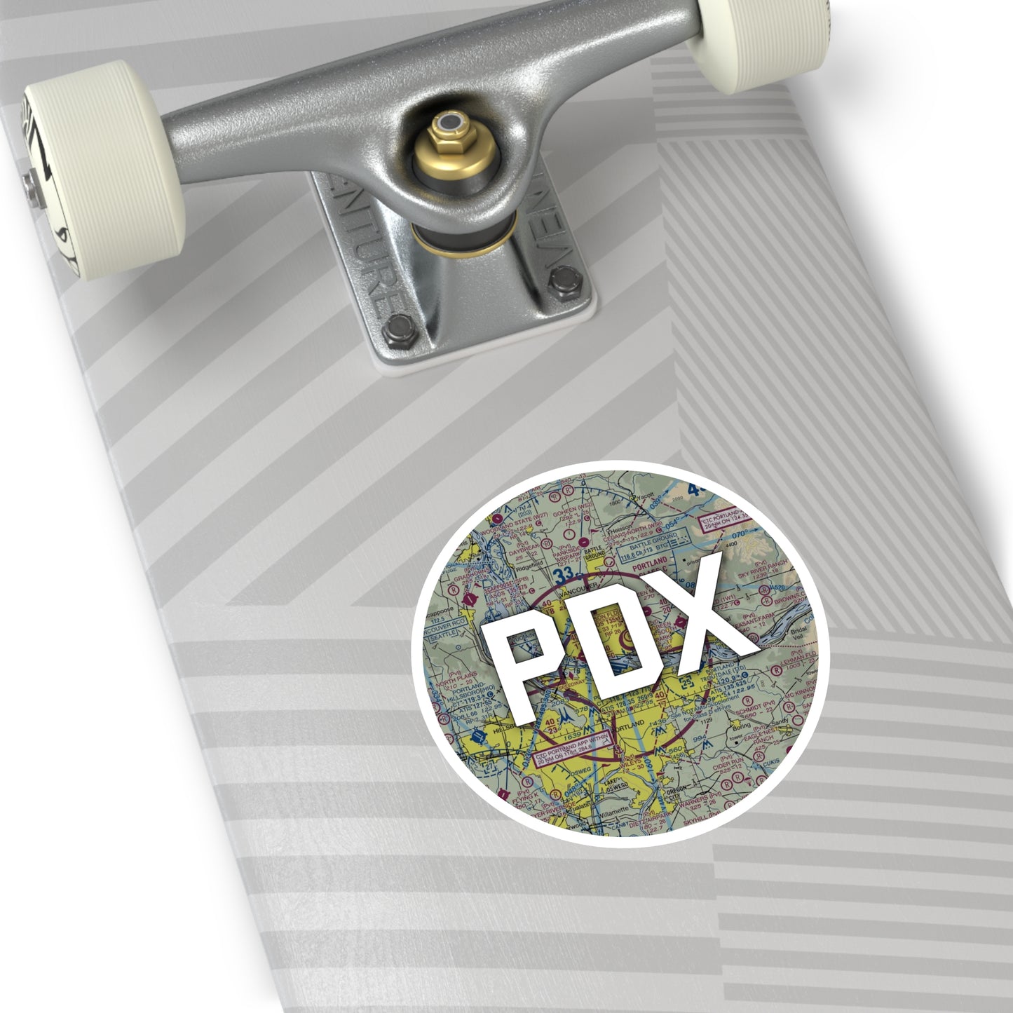 PDX Round Sticker | Portland International Airport Sticker