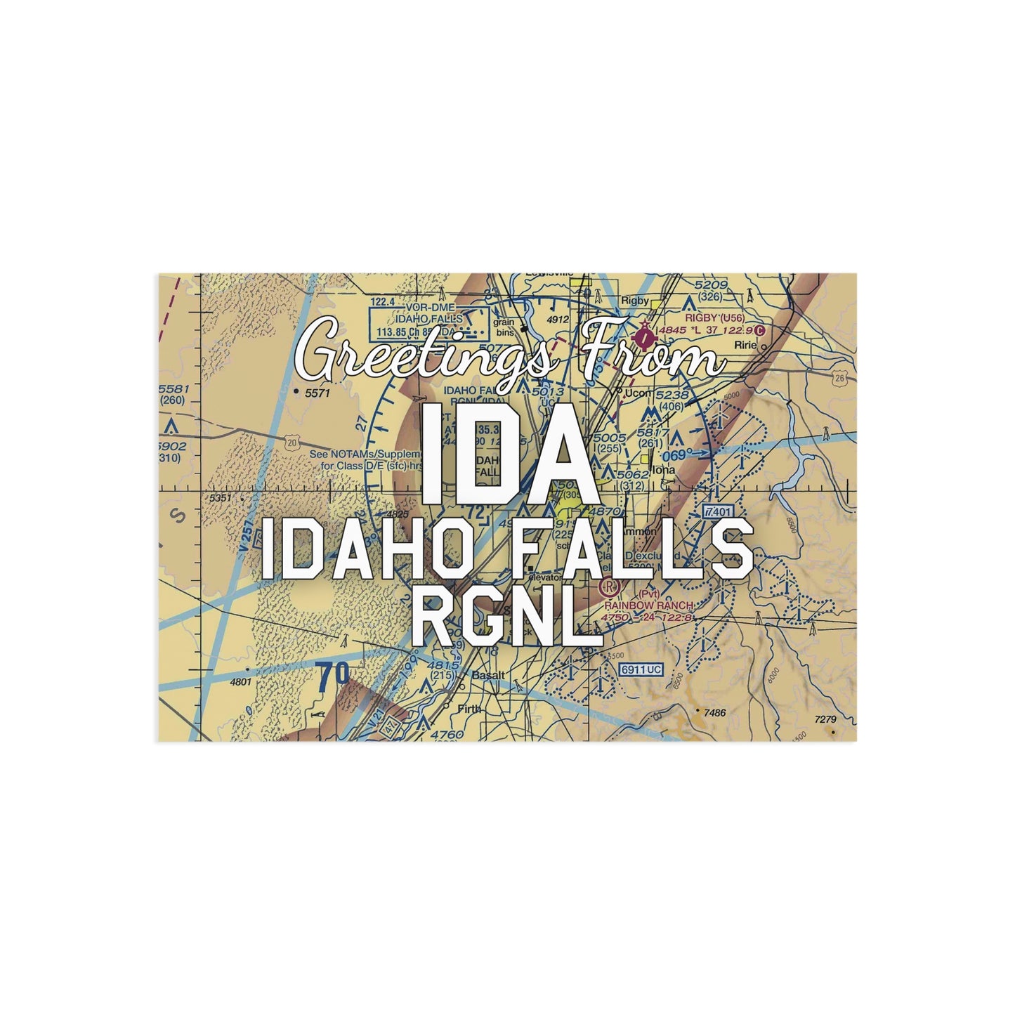 IDA Postcard | Idaho Falls Regional Airport Card