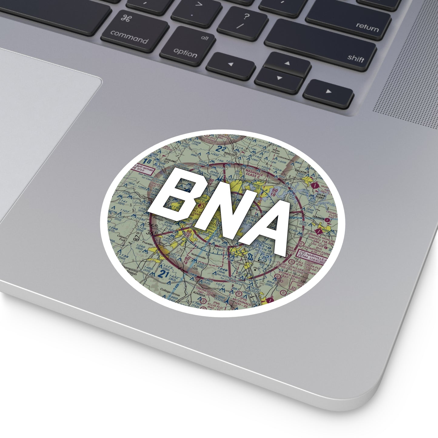 BNA Round Sticker | Nashville International Airport Sticker