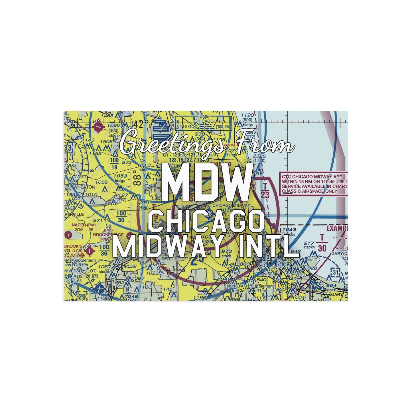 MDW Postcard | Chicago Midway International Airport Card