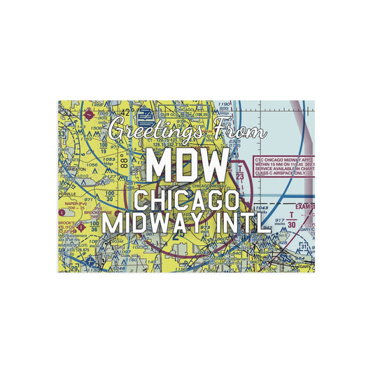 MDW Postcard | Chicago Midway International Airport Card