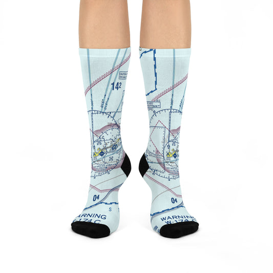 EYW Cushioned Crew Socks | Key West International Airport Socks