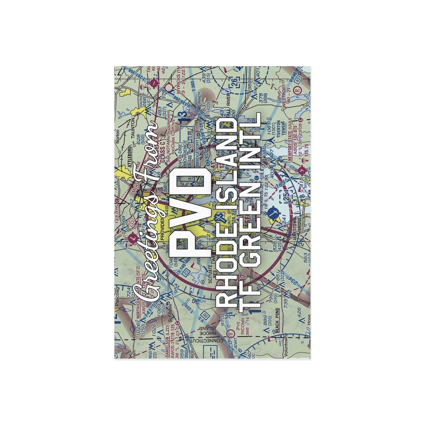 PVD Postcard | Rhode Island TF Green International Airport Card