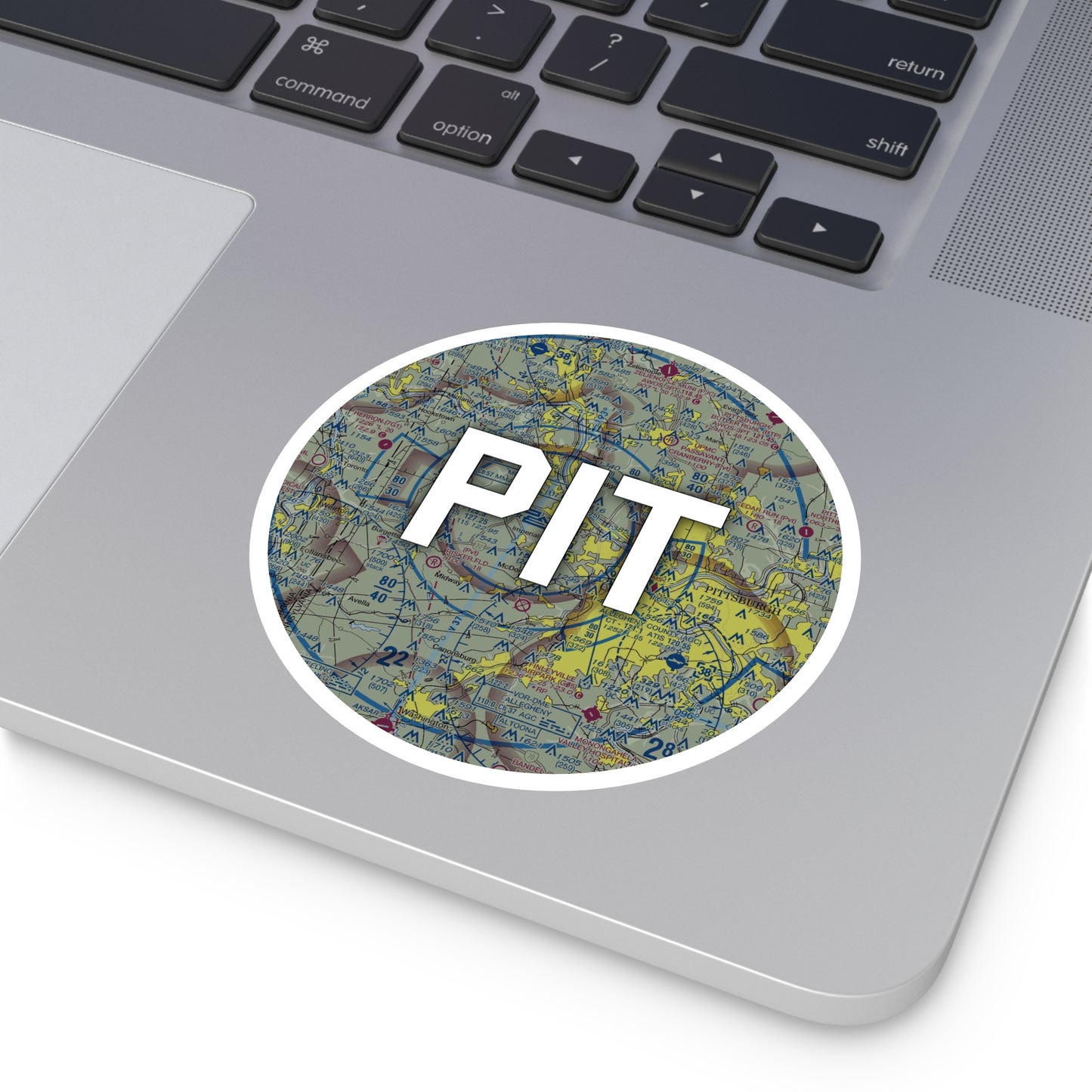 PIT Round Sticker | Pittsburgh International Airport Sticker