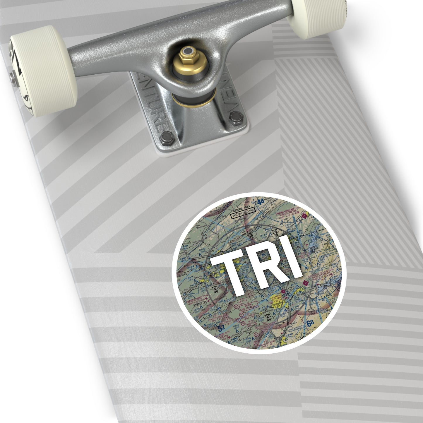 TRI Round Sticker | Tri-Cities Airport Sticker