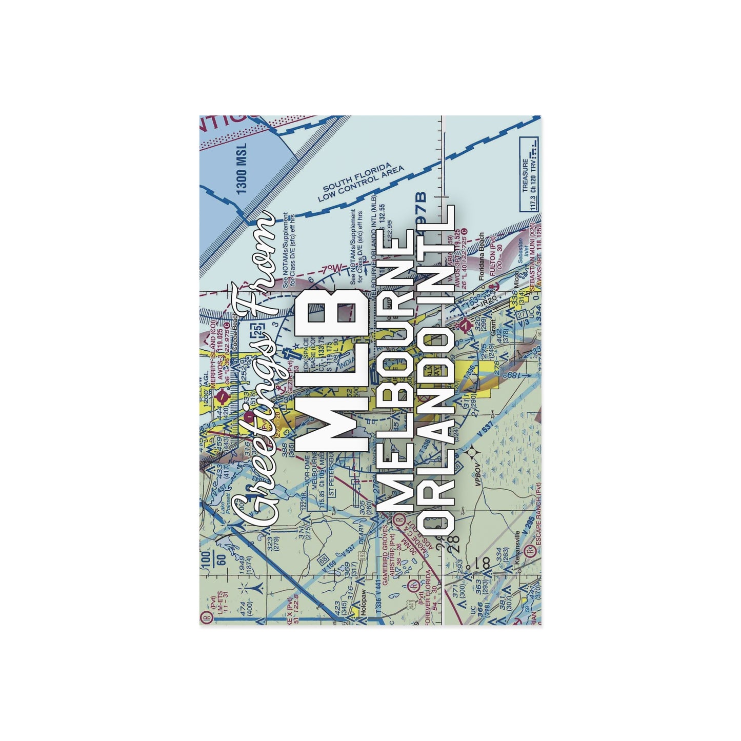 MLB Postcard | Melbourne Orlando International Airport Card