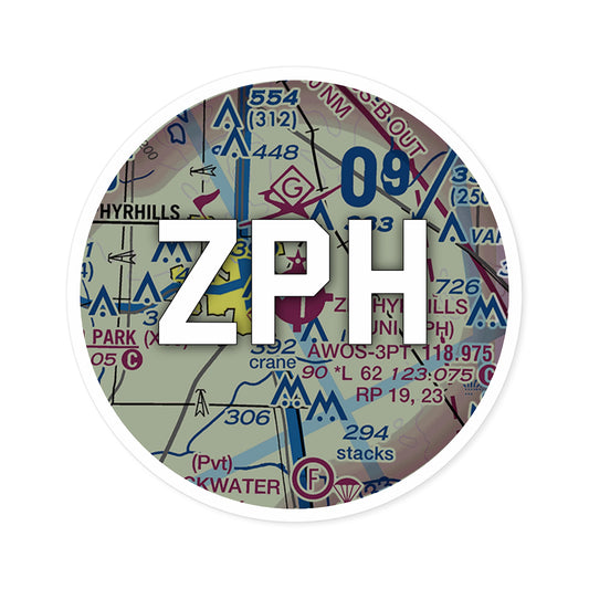 ZPH Round Sticker | Zephyrhills Municipal Sticker