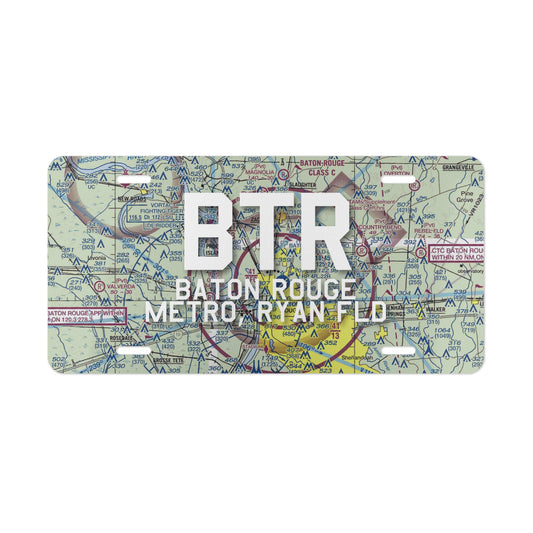 BTR Vanity Plate | Baton Rouge Metro, Ryan Field Airport Vanity Plate