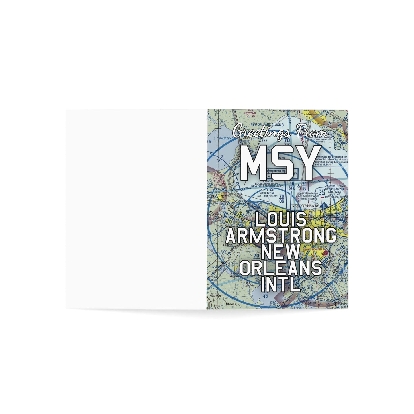 MSY Greeting Cards | Louis Armstrong New Orleans International Airport Cards