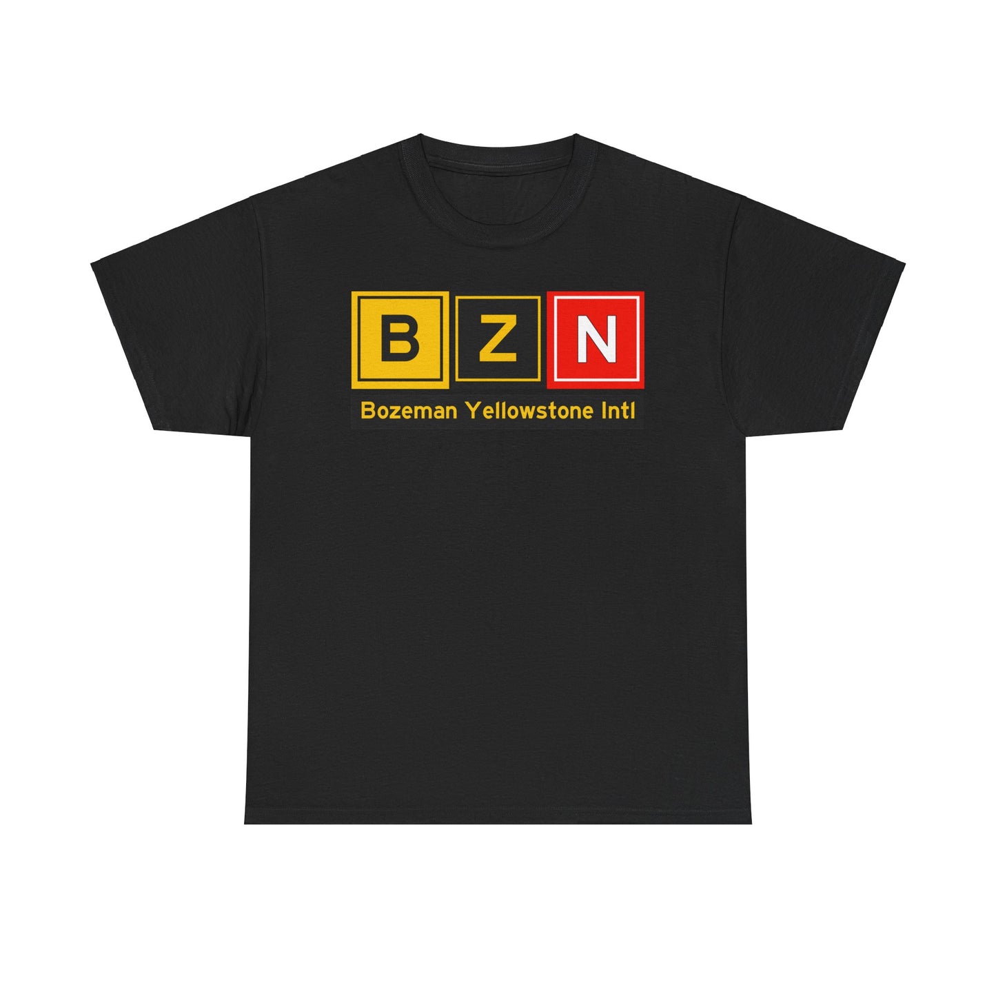 BZN Taxiway Tee w/ Airport Name | Bozeman Yellowstone International Airport Tee