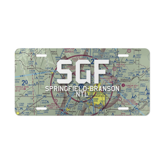 SGF Vanity Plate | Springfield-Branson National Airport Vanity Plate