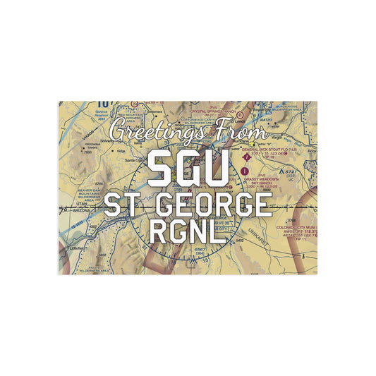 SGU Postcard | St George Regional Airport Card
