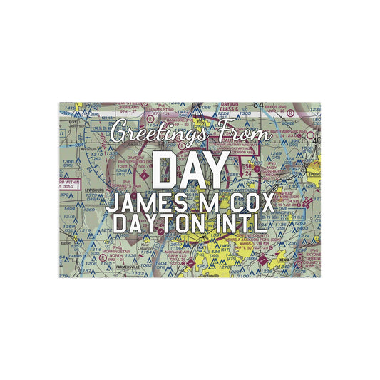 DAY Postcard | James M Cox Dayton International Airport Card