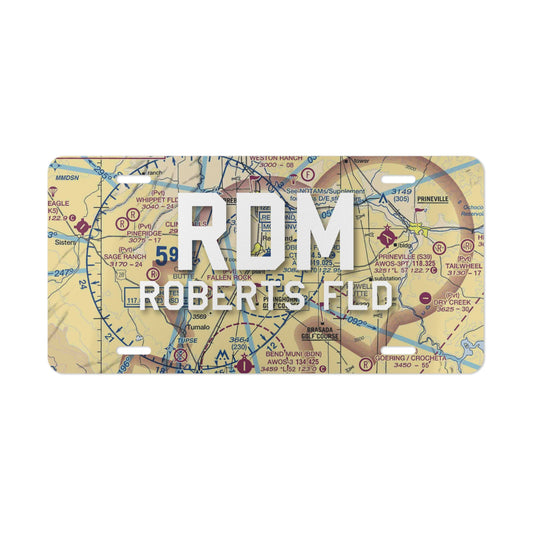 RDM Vanity Plate | Roberts Field Airport Vanity Plate