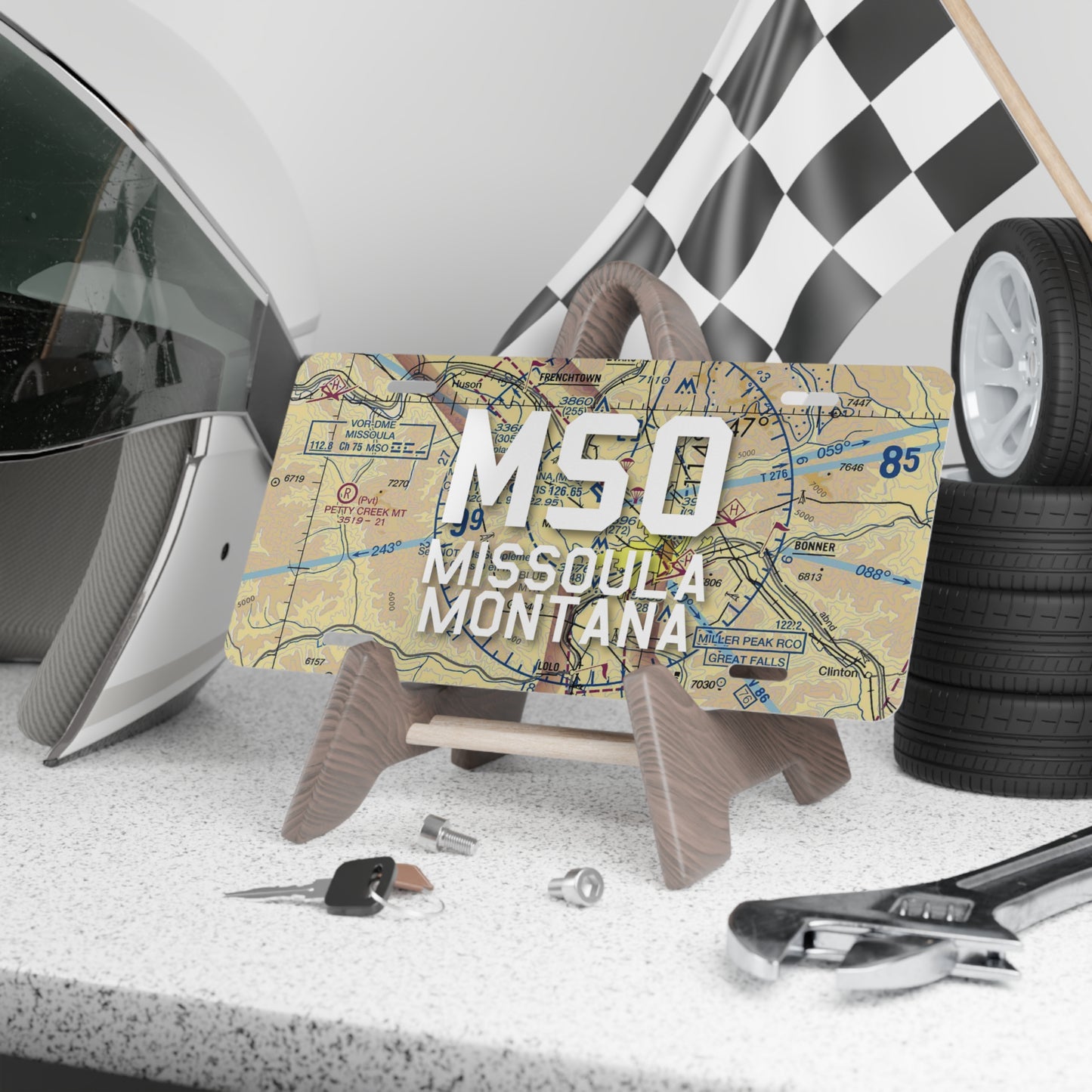 MSO Vanity Plate | Missoula Montana Airport Vanity Plate