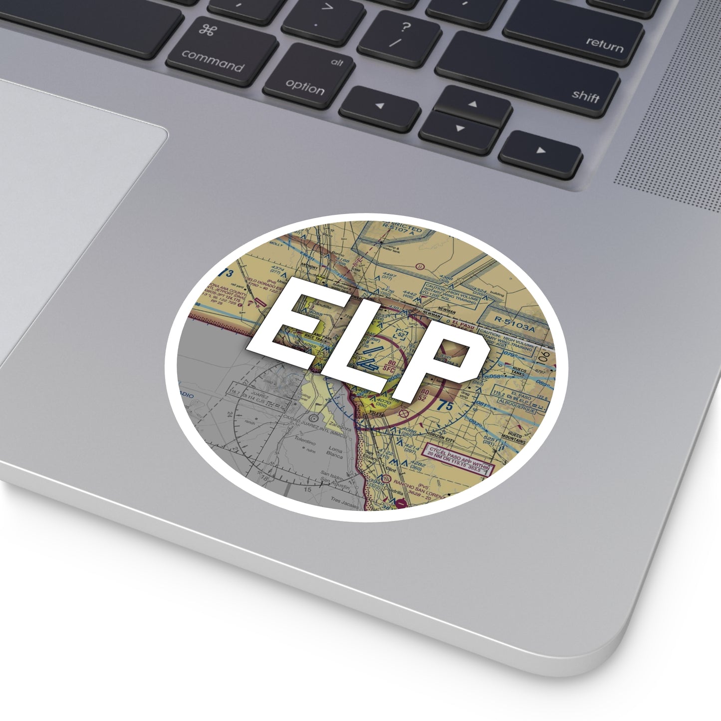 ELP Round Sticker | El Paso International Airport Sticker