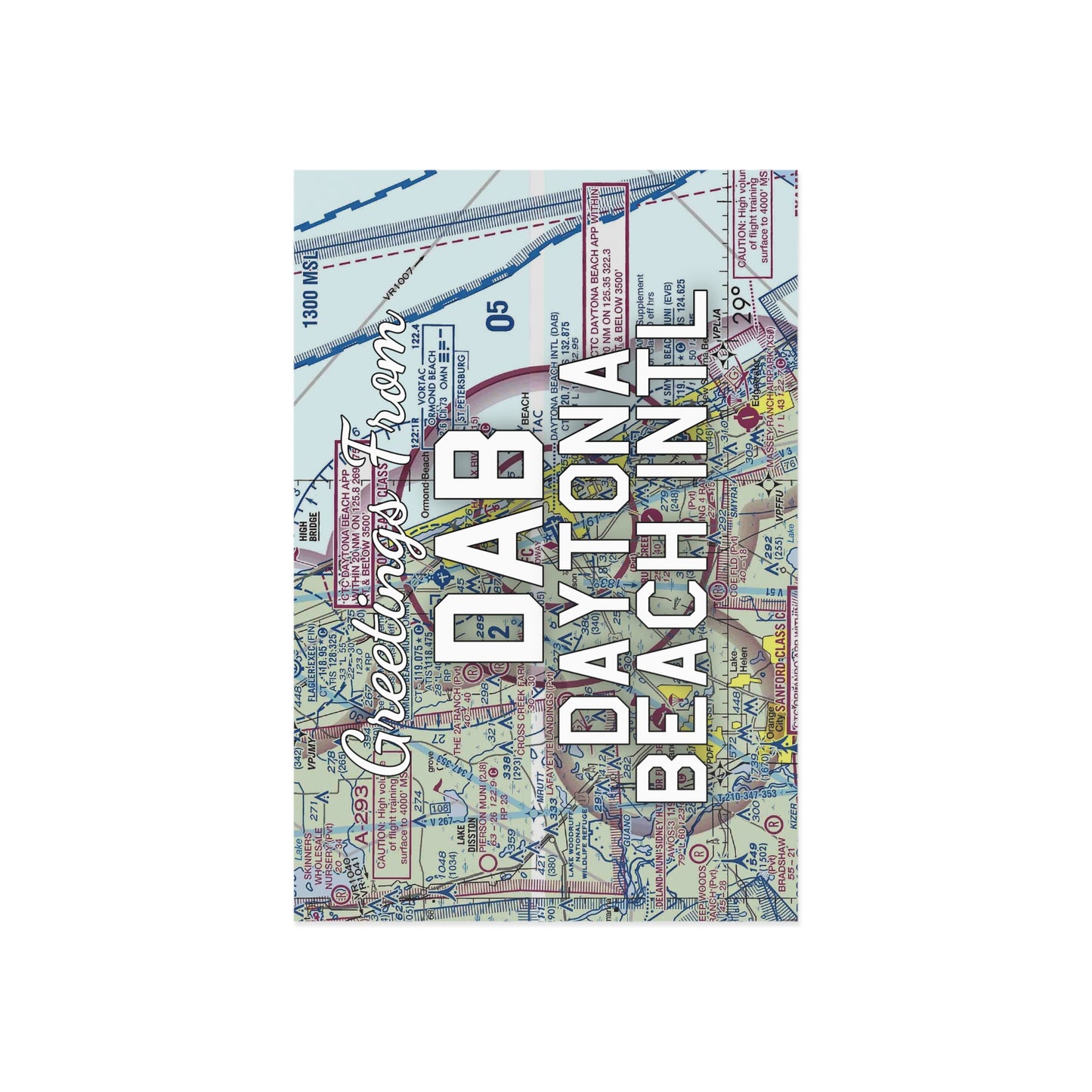 DAB Postcard | Daytona Beach International Airport Card