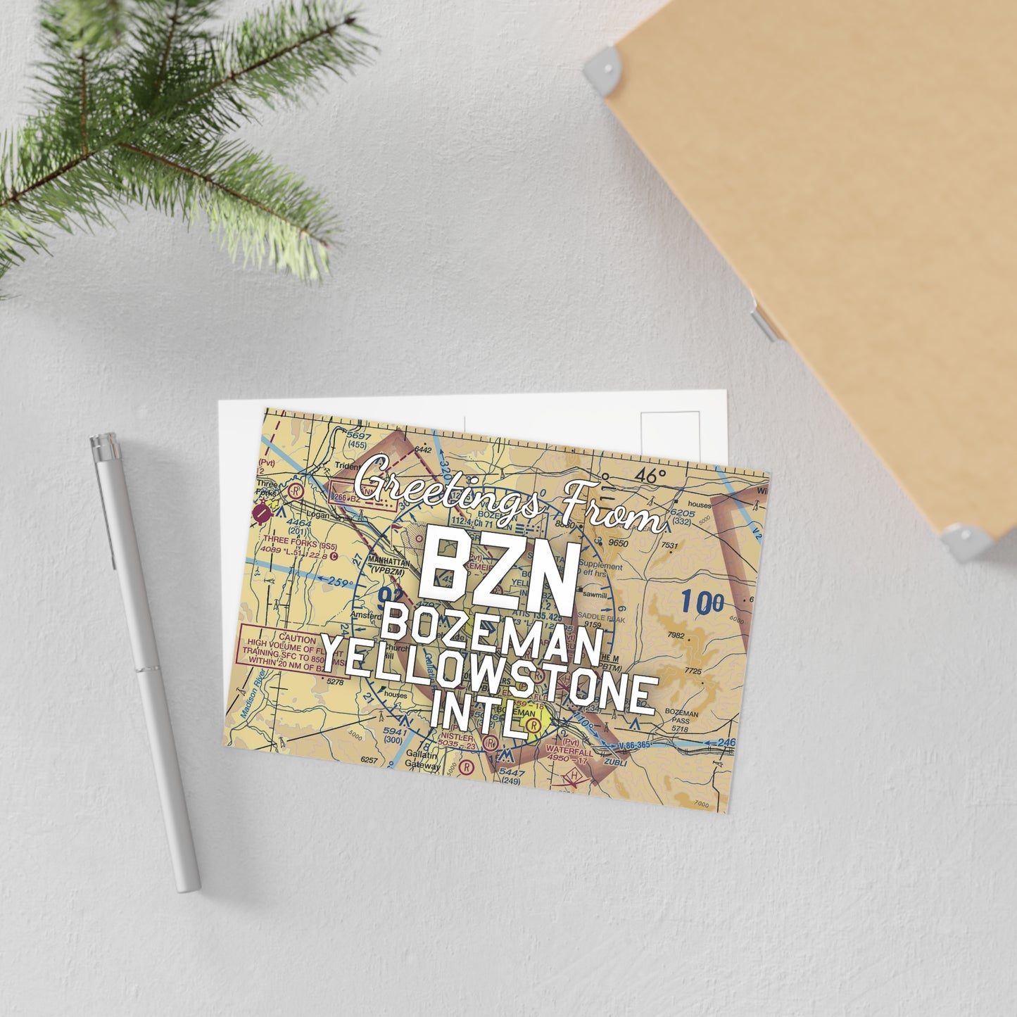 BZN Postcard | Bozeman Yellowstone International Airport Card
