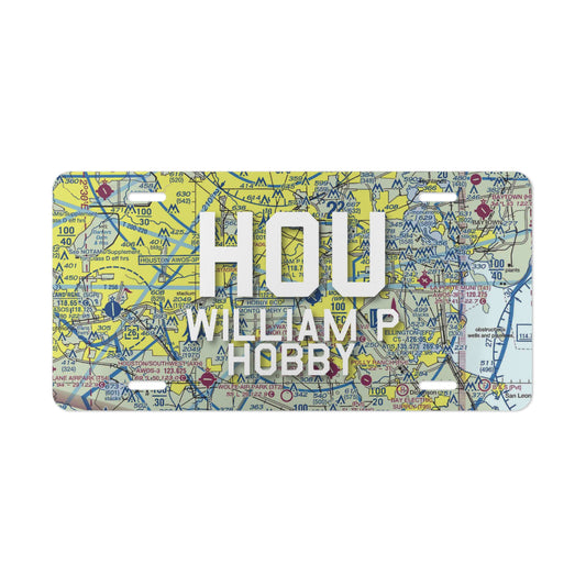 HOU Vanity Plate | William P Hobby Airport Vanity Plate