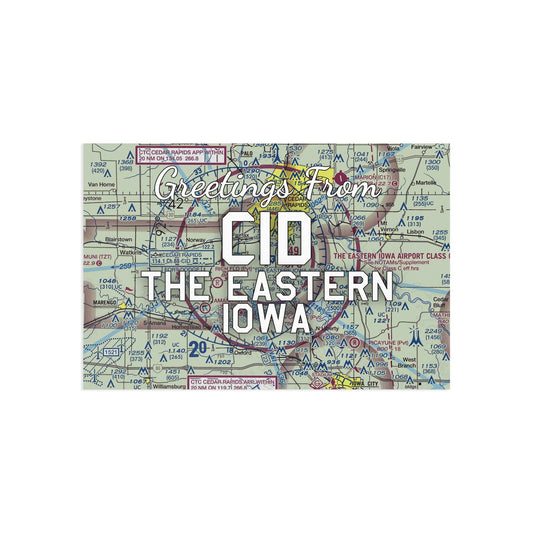 CID Postcard | The Eastern Iowa Airport Card