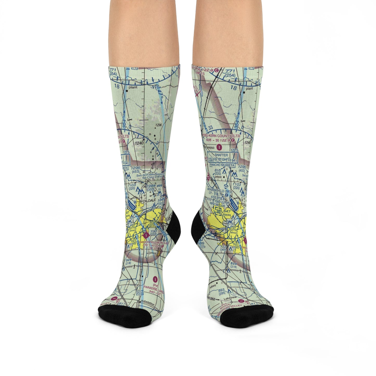 BFL Cushioned Crew Socks | Meadows Field Airport Socks