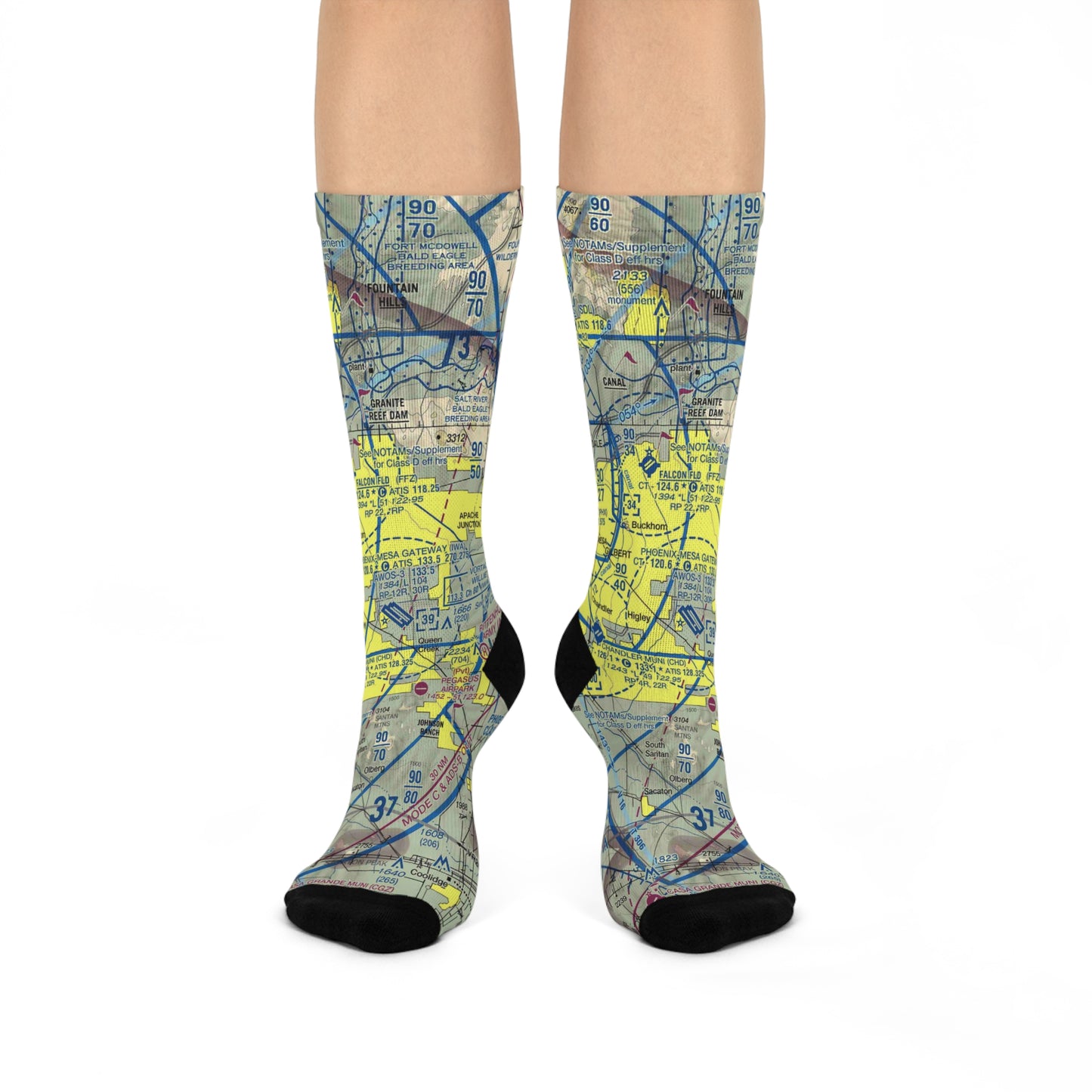 IWA Cushioned Crew Socks | Phoenix-Mesa Gateway Airport Socks