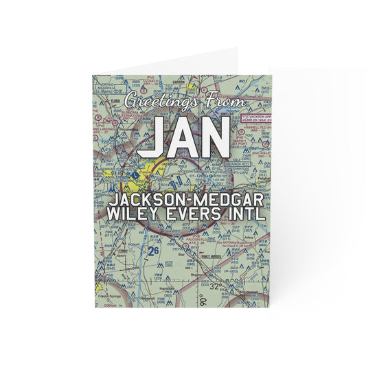 JAN Greeting Cards | Jackson-Medgar Wiley Evers International Airport Cards