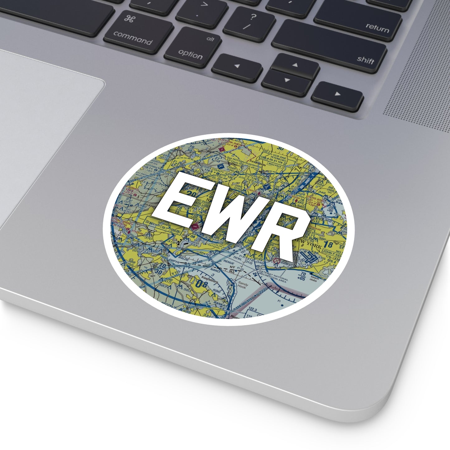 EWR Round Sticker | Newark Liberty International Airport Sticker