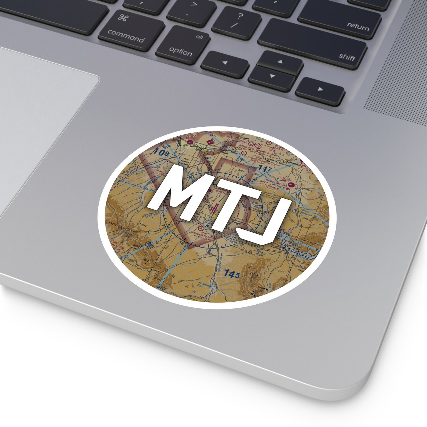 MTJ Round Sticker | Montrose Regional Airport Sticker