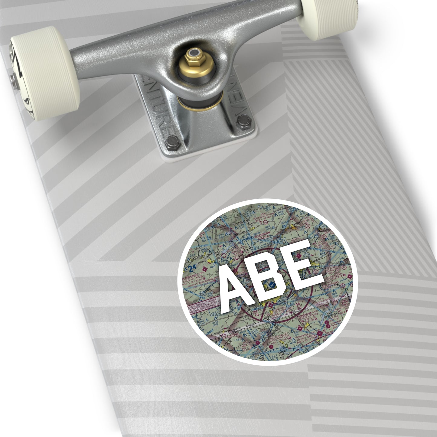 ABE Round Sticker | Lehigh Valley International Airport Sticker