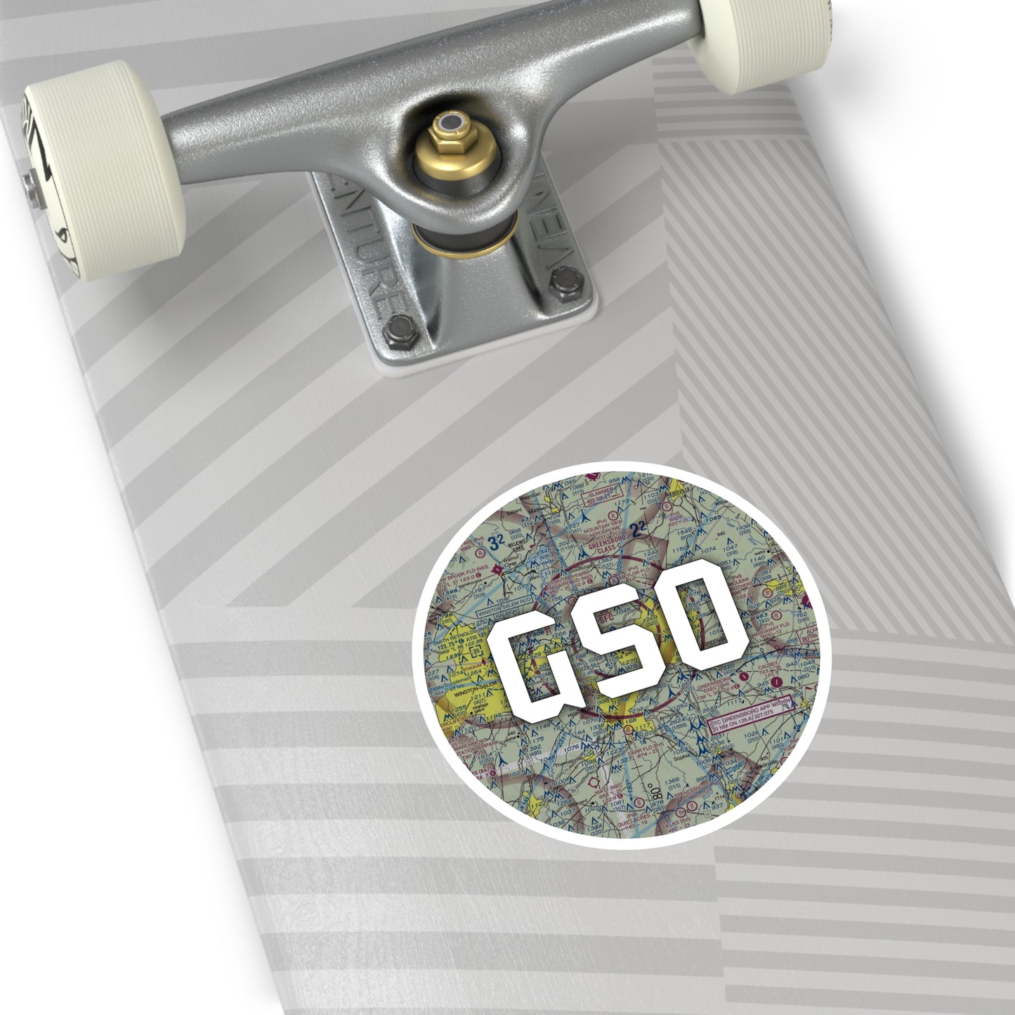 GSO Round Sticker | Piedmont Triad International Airport Sticker