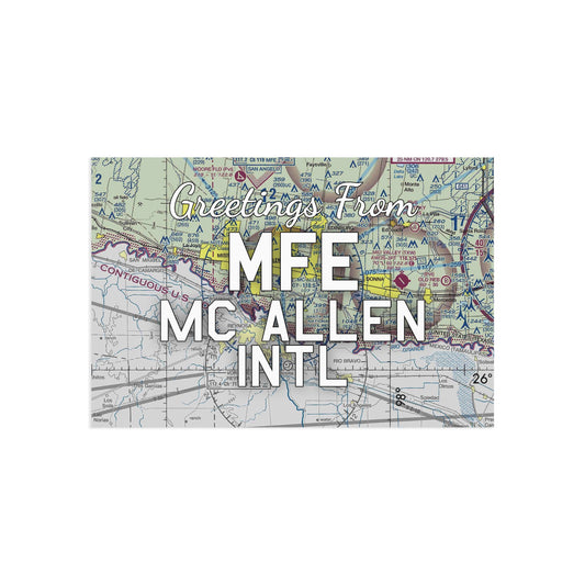 MFE Postcard | Mc Allen International Airport Card
