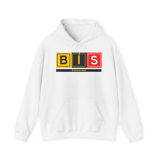 BIS Taxiway Hoodie w/ Airport Name | Bismarck Municipal Airport Hoodie