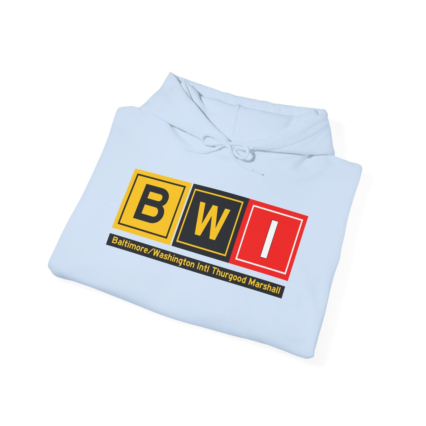 BWI Taxiway Hoodie w/ Airport Name | Baltimore/Washington International Thurgood Marshall Airport Hoodie