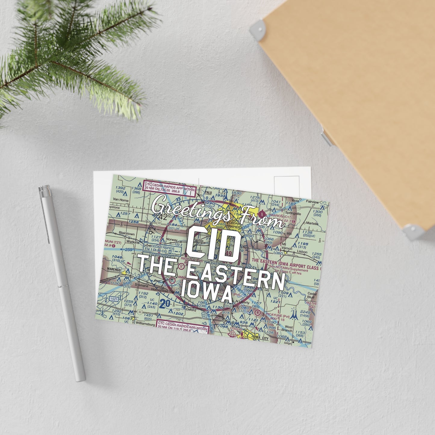 CID Postcard | The Eastern Iowa Airport Card