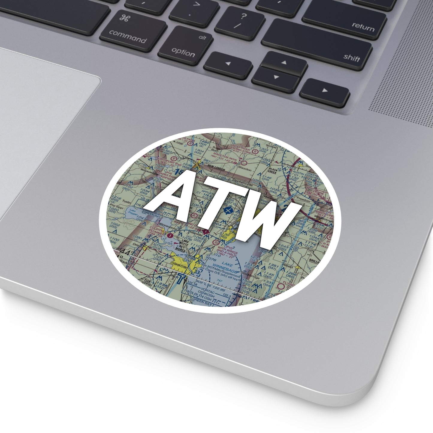 ATW Round Sticker | Appleton International Airport Sticker