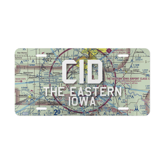 CID Vanity Plate | The Eastern Iowa Airport Vanity Plate
