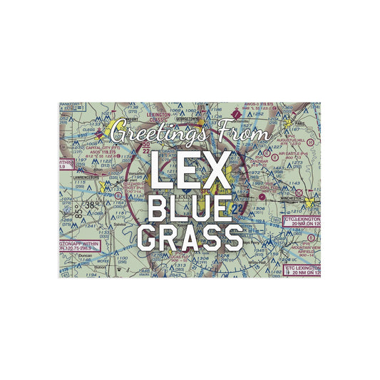 LEX Postcard | Blue Grass Airport Card
