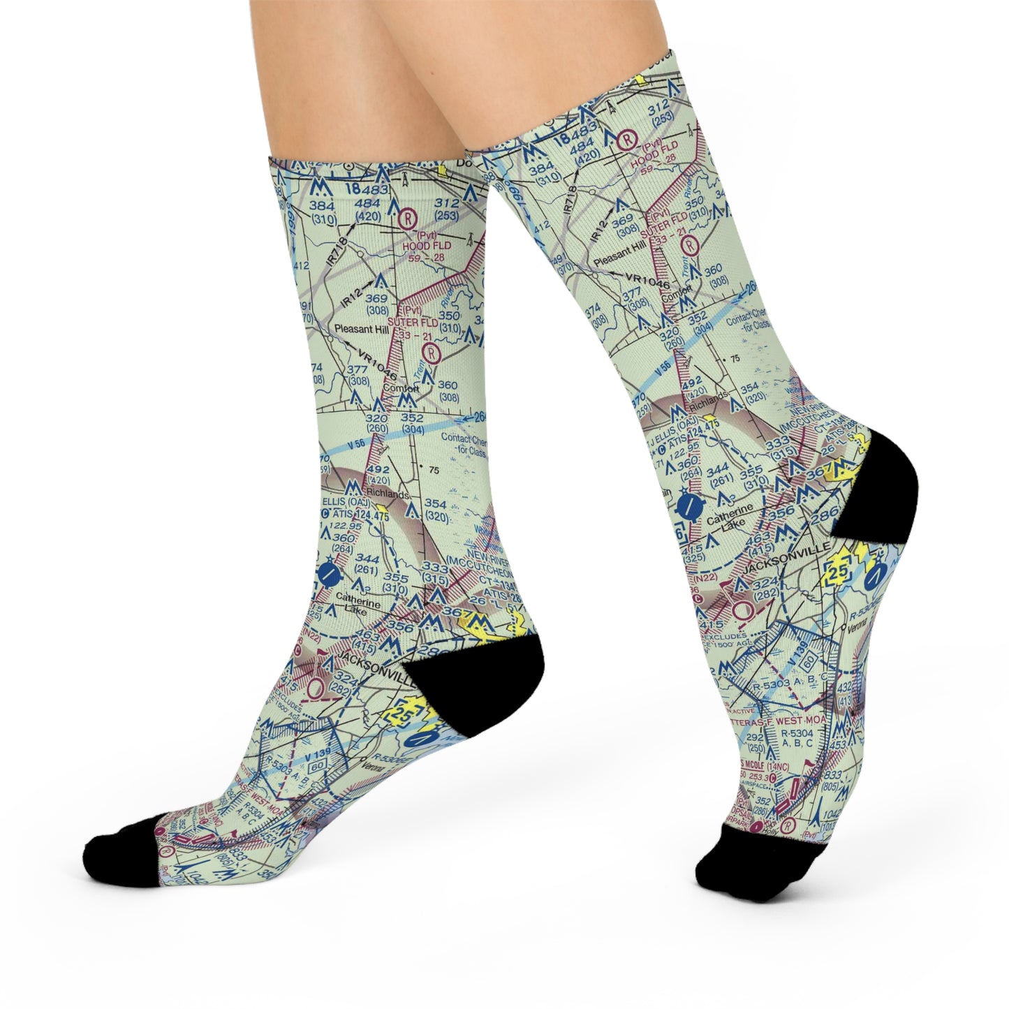 OAJ Cushioned Crew Socks | Albert J Ellis Airport Socks