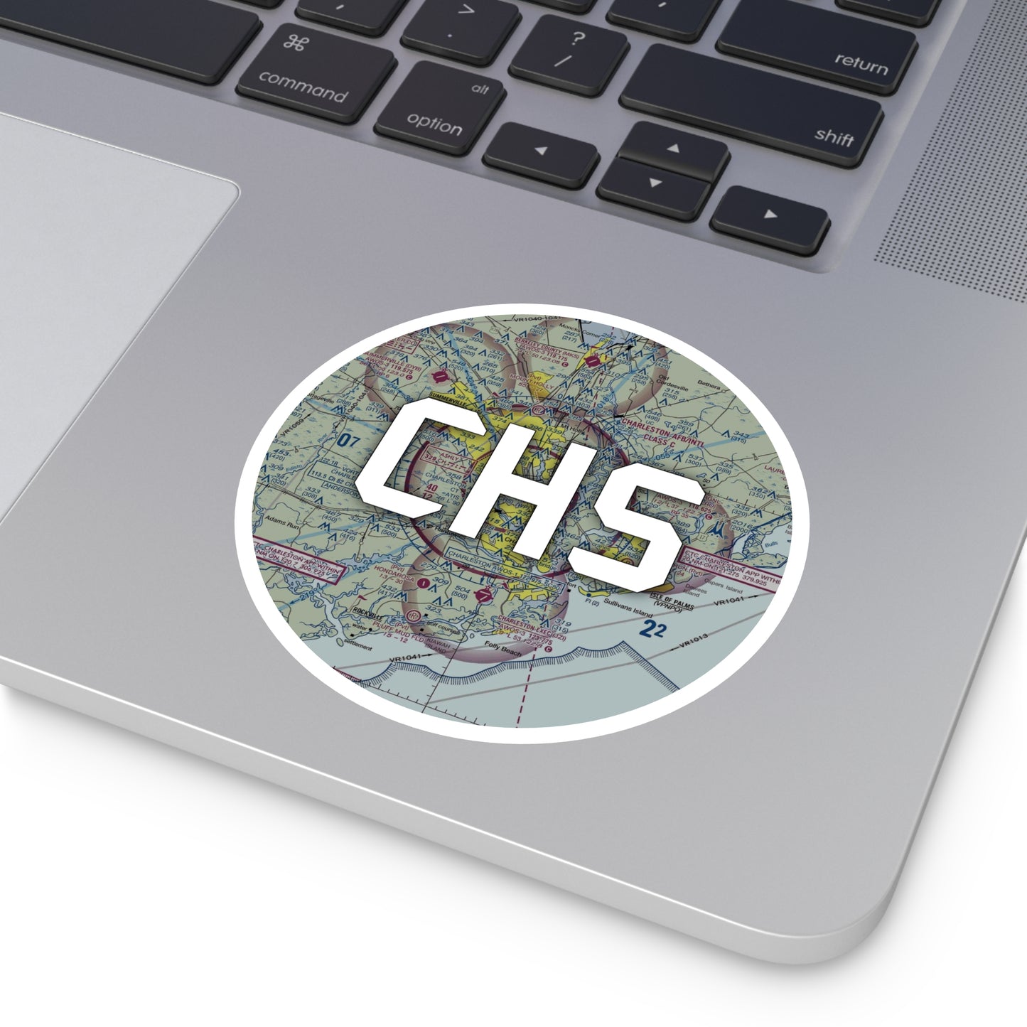 CHS Round Sticker | Charleston AFB/International Airport Sticker